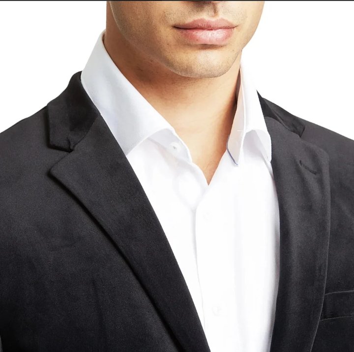men's modern fit suede sport coat blazer black