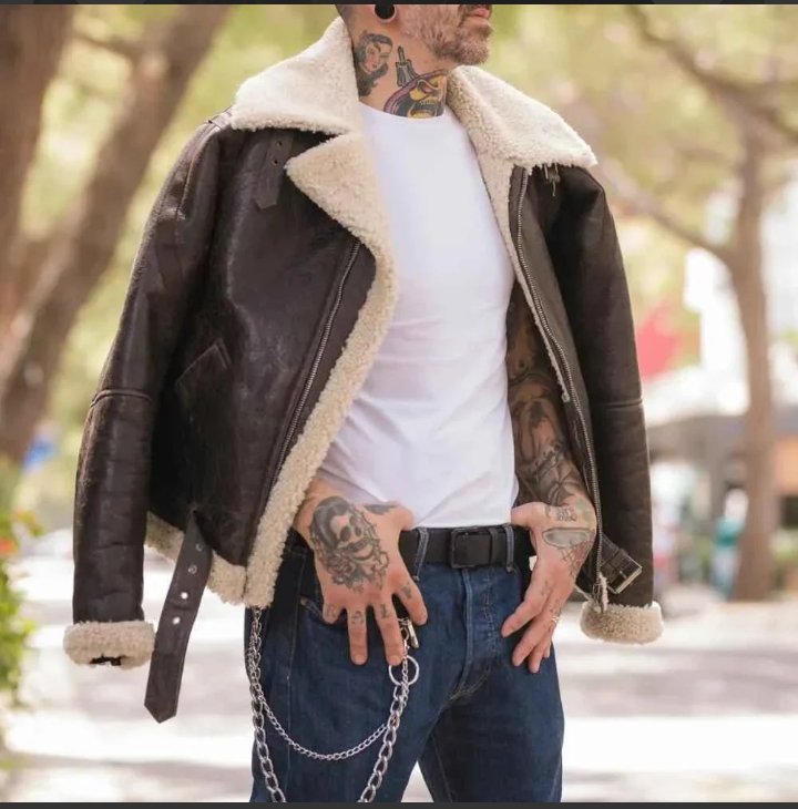 rocky iv sylvester bomber shearling leather jacket