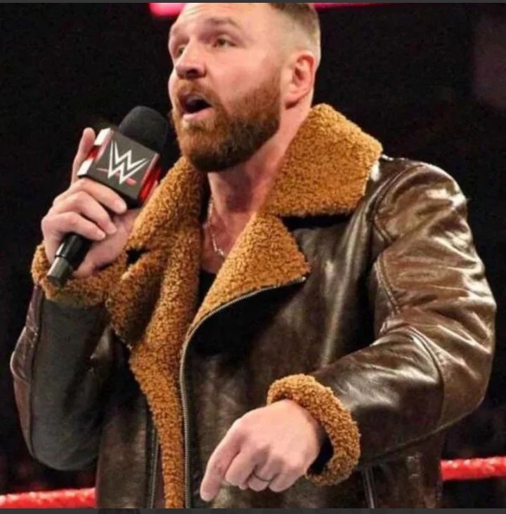 ambrose wrestling brown shearling jacket