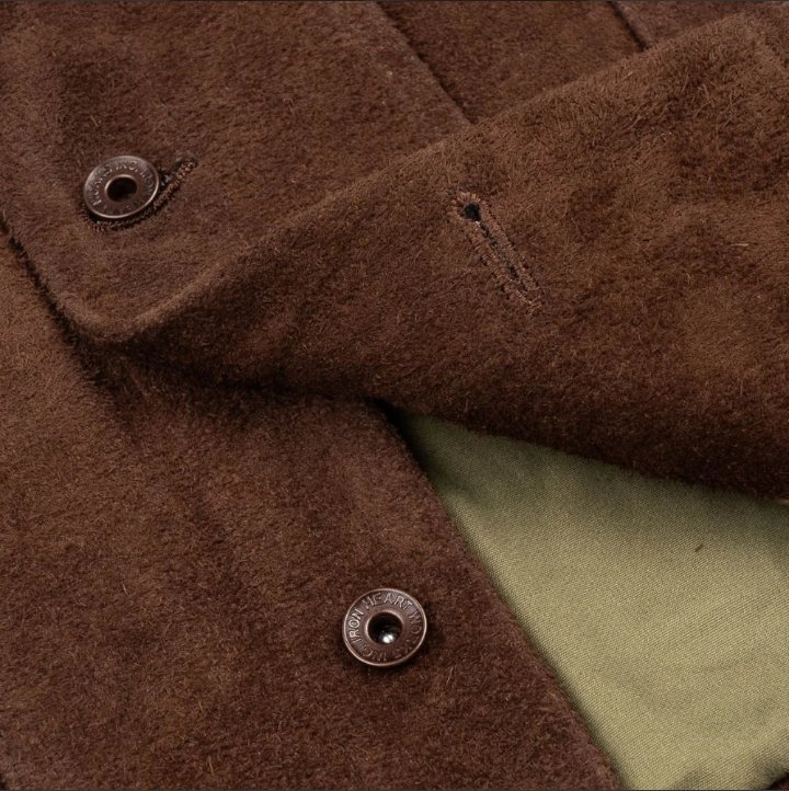 james men's shirt collar dark brown suede leather trucker jacket