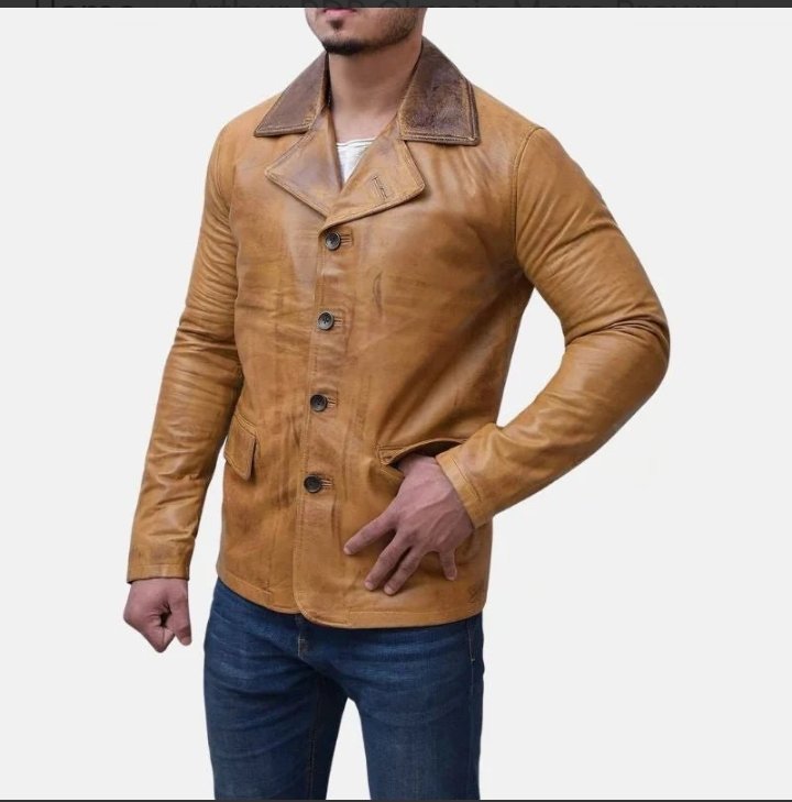 arthur rdr classic mens brown leather trench coat