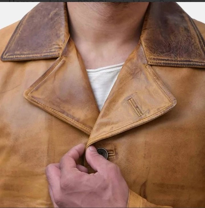 arthur rdr classic mens brown leather trench coat
