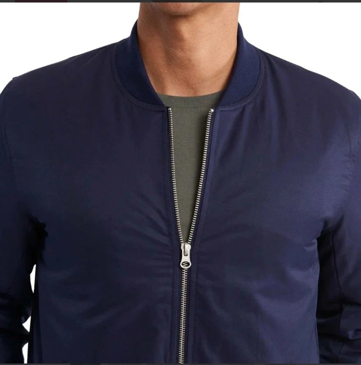 lightweight blue bomber jacket mens