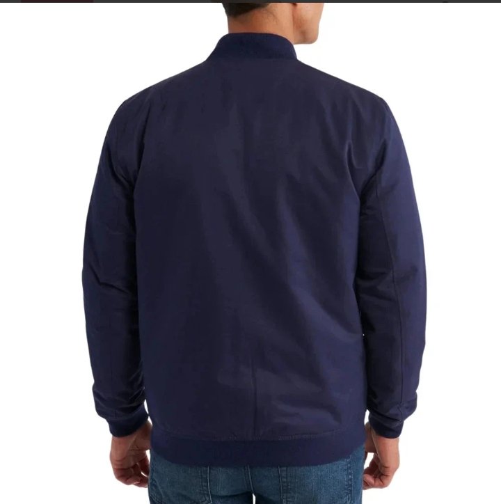 lightweight blue bomber jacket mens