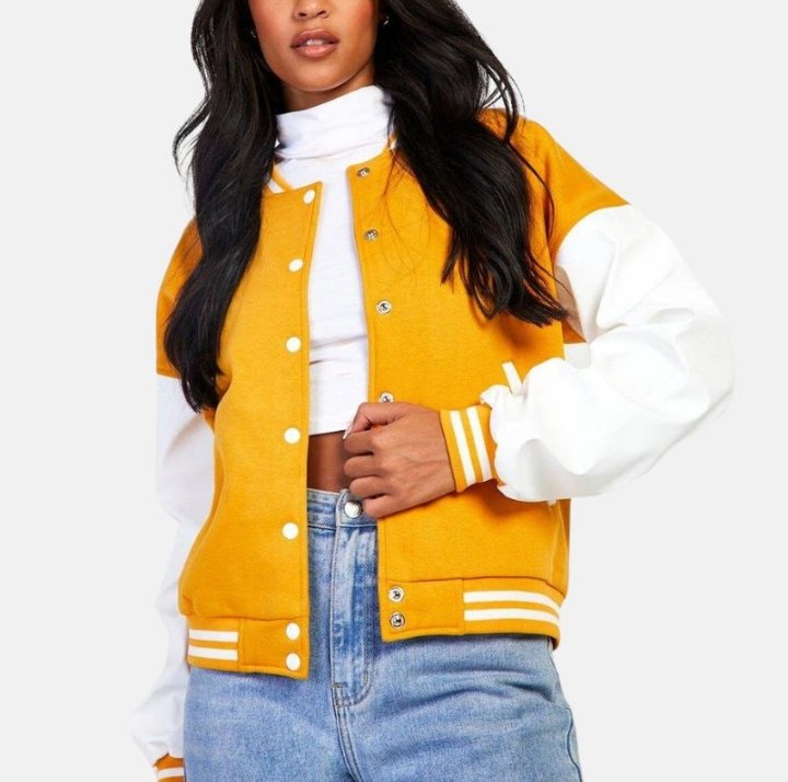 women's mustard satin bomber jacket