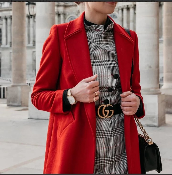 womens jackson red single breasted wool coat