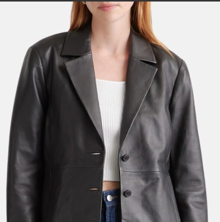 black long leather trench coat womens