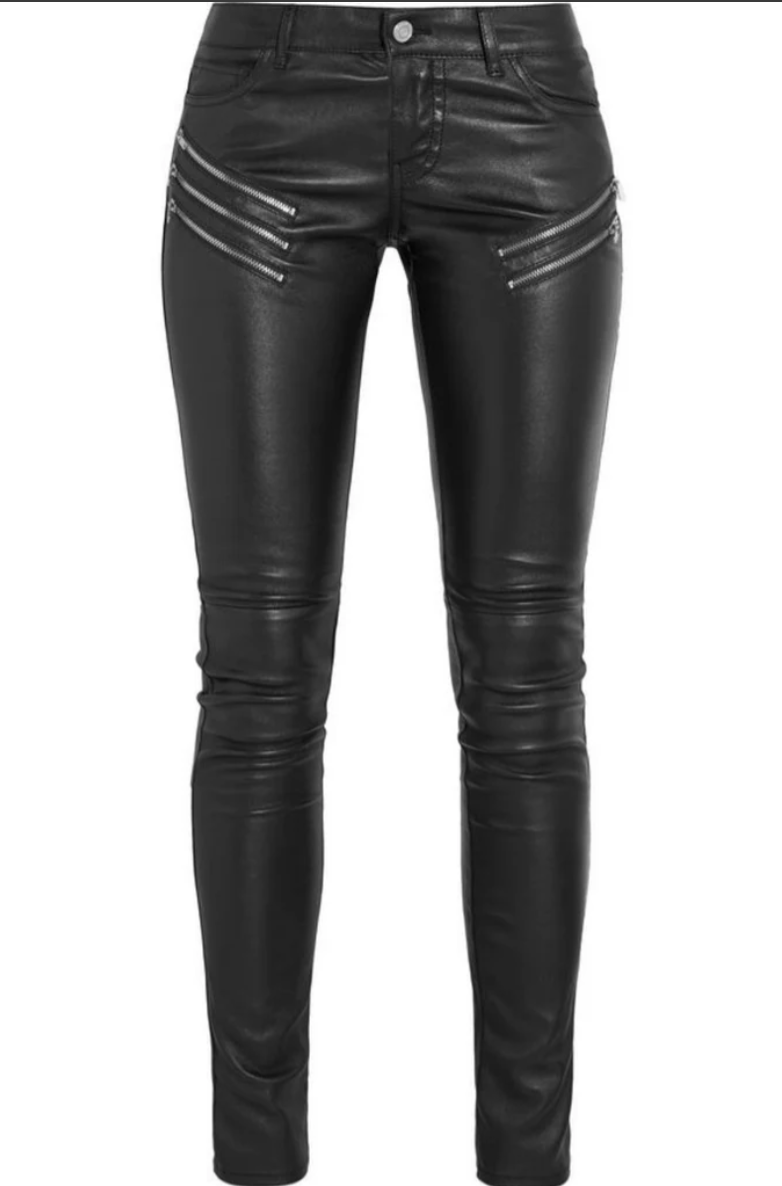 royalex leathers women's real lambskin leather skinny pant wp087