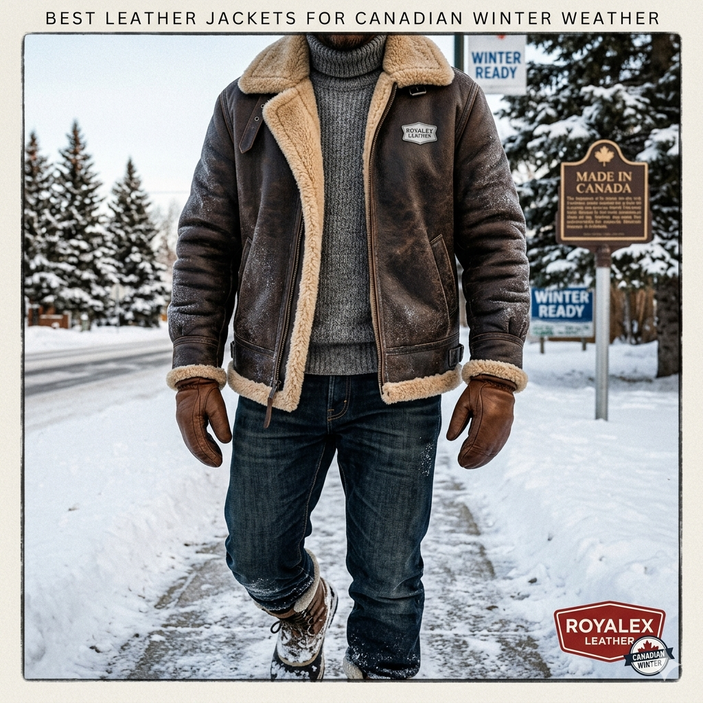 best leather Jacket for Canadaian Winter Weather