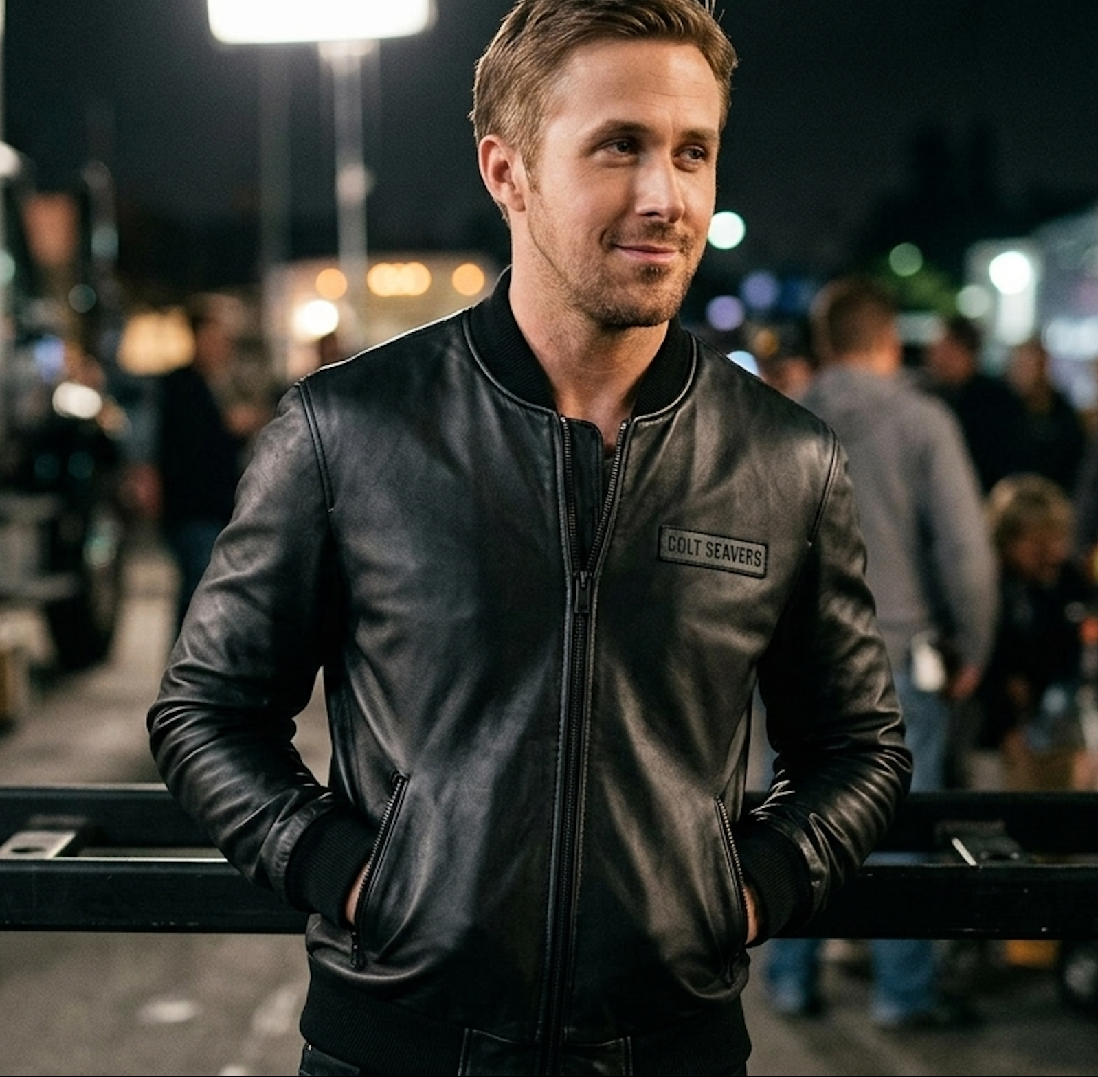 Colt Seavers" Premium Leather Bomber Jacket