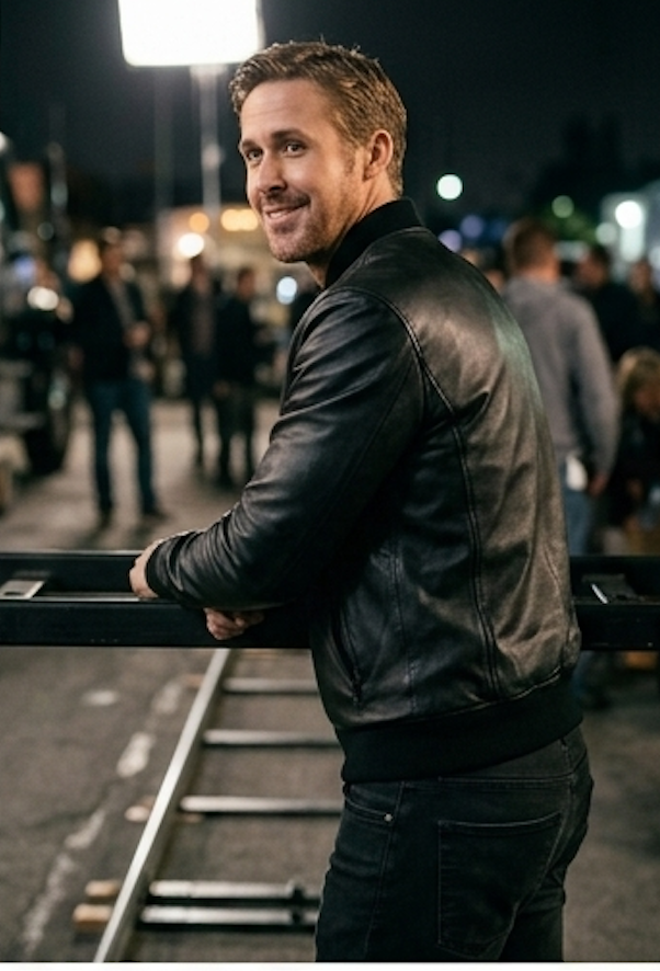 Colt Seavers" Premium Leather Bomber Jacket - Image 6