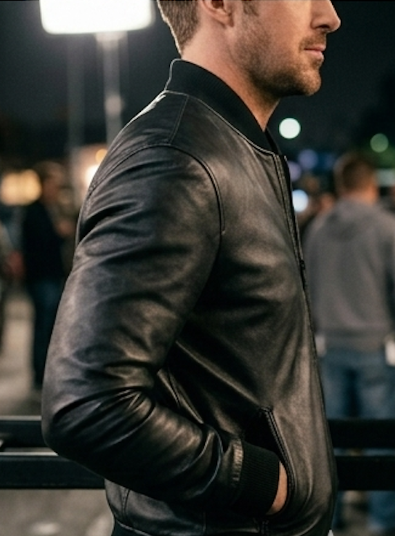 Colt Seavers" Premium Leather Bomber Jacket - Image 3