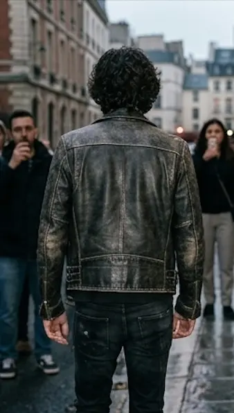 The Royalex Leather "Chalamet" Moto Jacket - Image 5