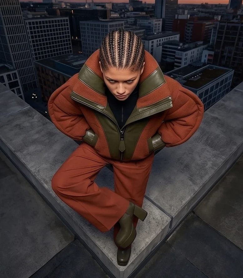 ROYALEX LEATHER | "HEROIC" OVERSIZED PADDED BOMBER-TRENCH - Image 5