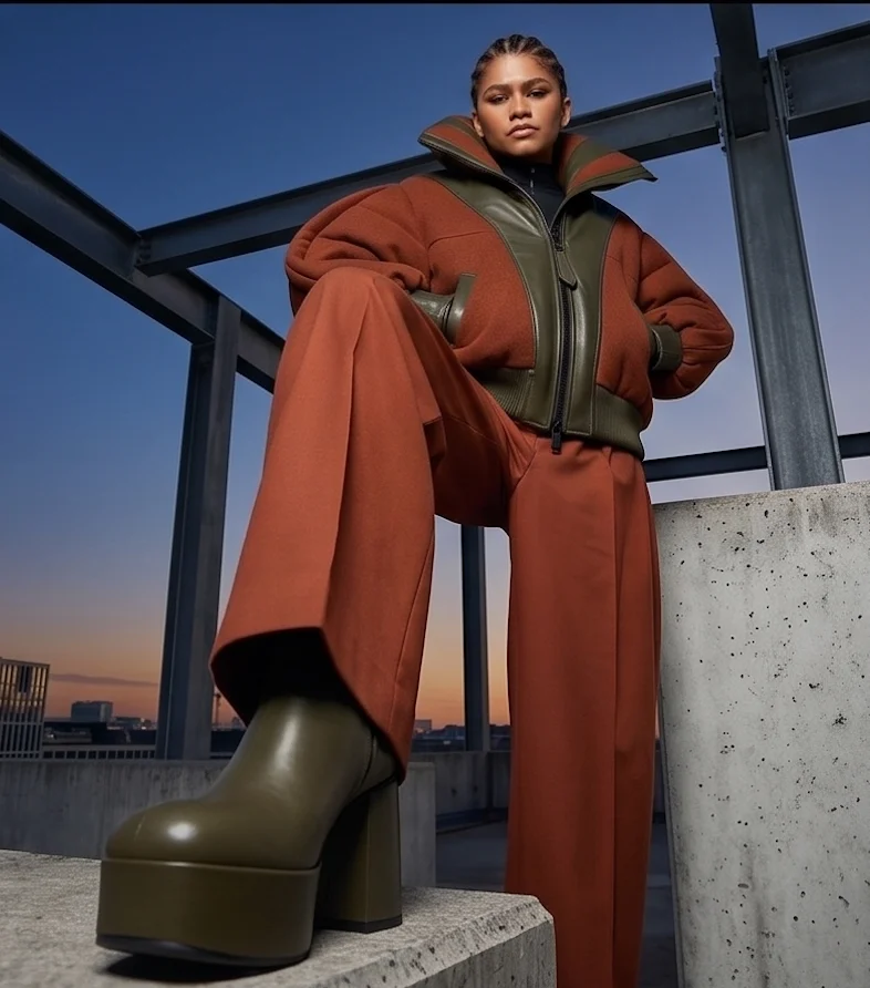 ROYALEX LEATHER | "HEROIC" OVERSIZED PADDED BOMBER-TRENCH - Image 4