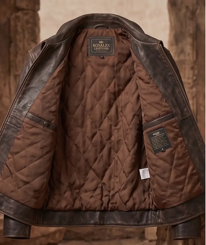 Indiana Jones Inspired Leather Jacket - Image 5