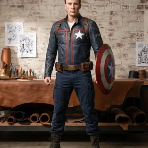 Royalex Leather Captain America Replica Edition Jacket