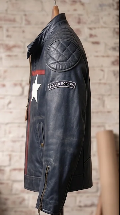 Royalex Leather Captain America Replica Edition Jacket - Image 5