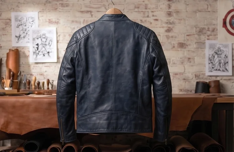 Royalex Leather Captain America Replica Edition Jacket - Image 4
