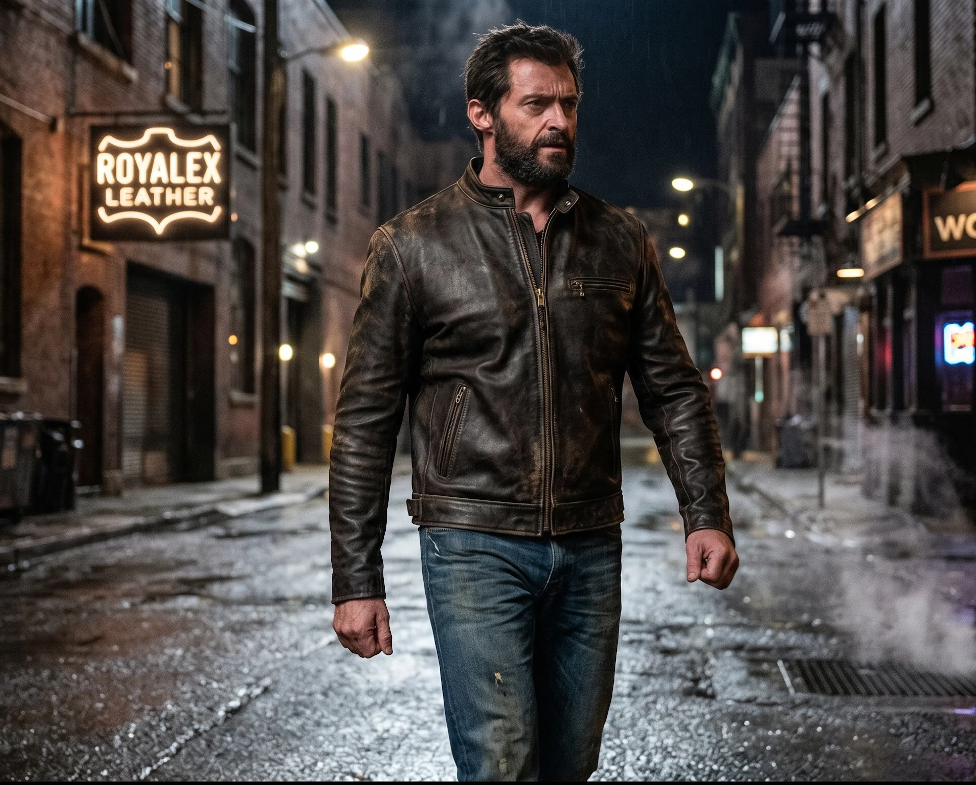 Royalex Leather Wolverine Logan Edition Jacket.