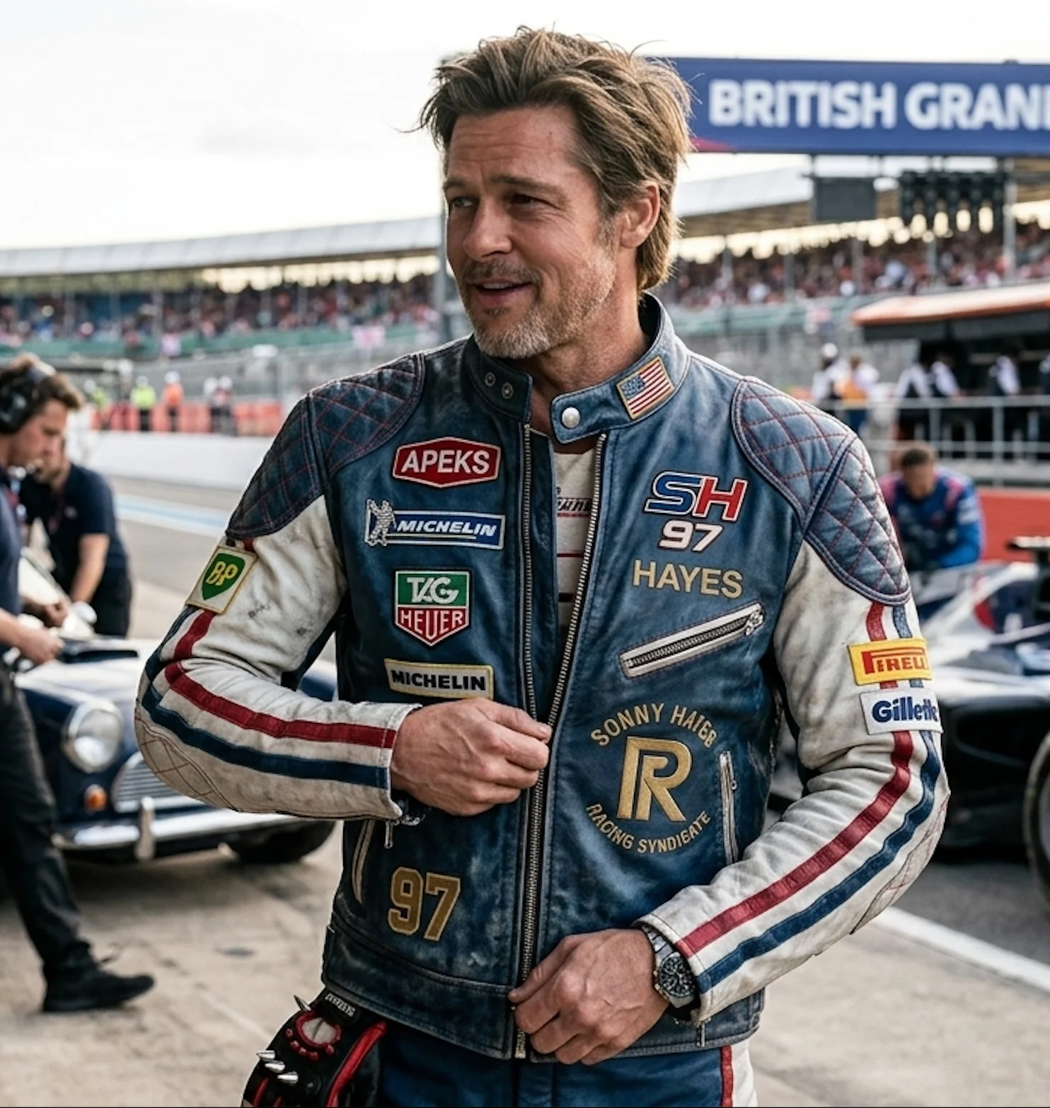 The "Apex Legend" Movie-Inspired Leather Racing Jacket