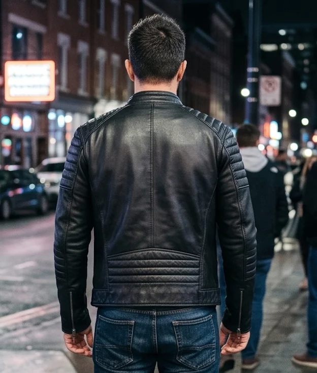 Premium Character-Inspired Leather Biker Jacket - Image 3