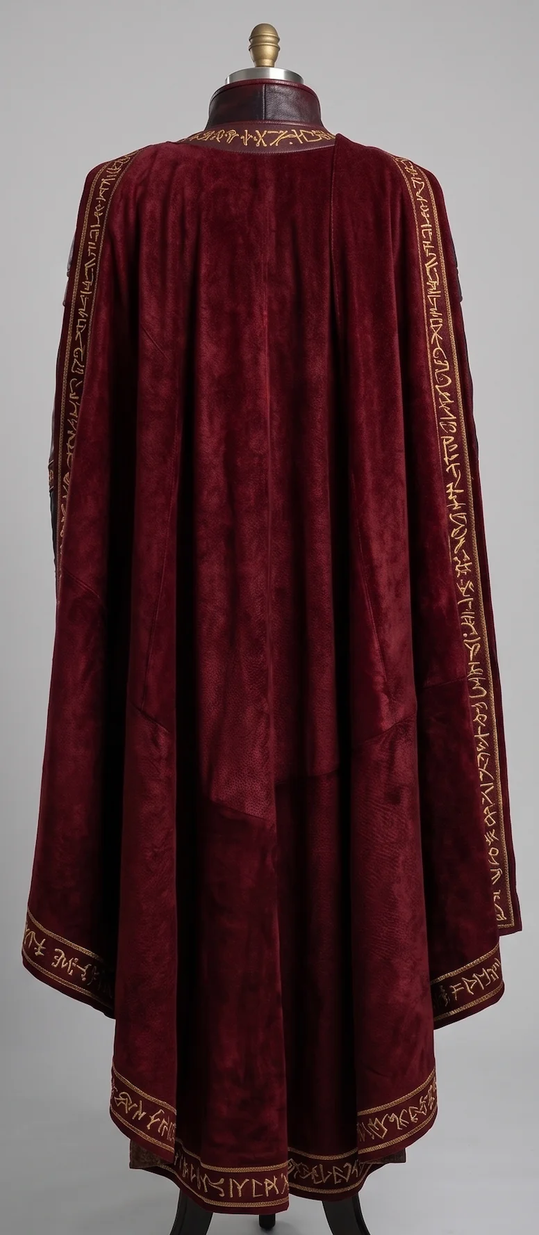 Doctor Strange Multiverse Leather Trench Coat with Crimson Cloak - Image 3