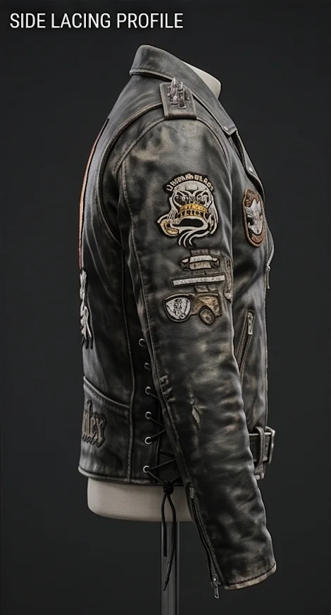 Ghost Rider Movie Inspired Spiked Leather Biker Jacket - Image 4