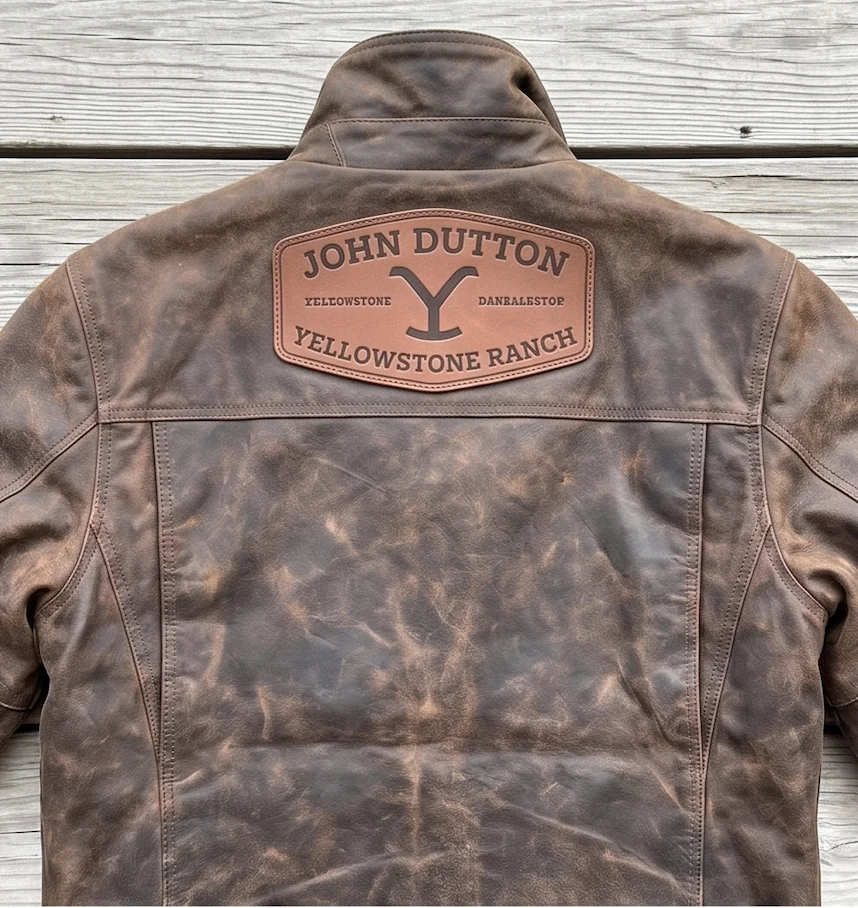 John Dutton Yellowstone Leather Jacket – Dutton Ranch Distressed Brown Edition - Image 4