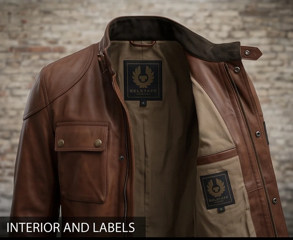 Jack Ryan Season 3 John Krasinski Brown Leather Field Jacket - Image 4