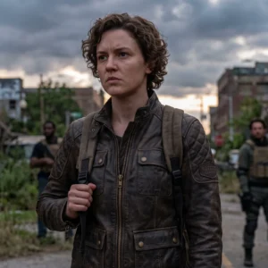 Ellie Williams Distressed Brown Leather Jacket – The Last of Us Inspired Field Jacket
