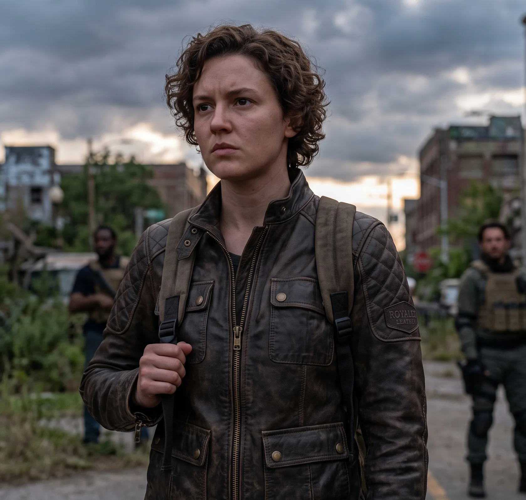 Ellie Williams Distressed Brown Leather Jacket – The Last of Us Inspired Field Jacket