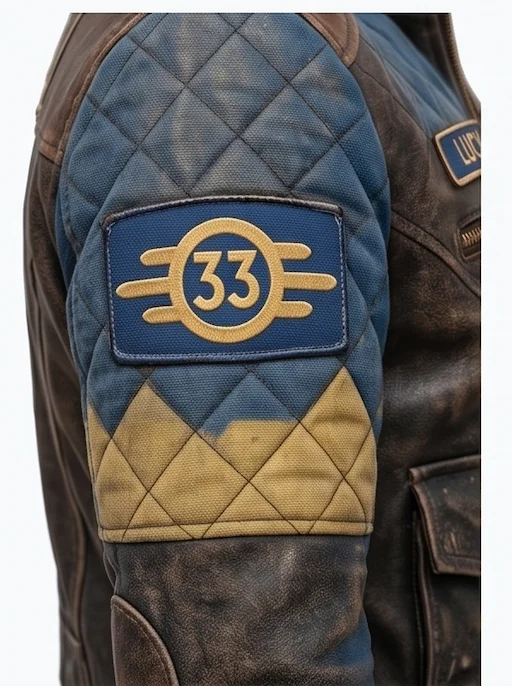Fallout Series Lucy MacLean Vault 33 Leather Jacket – Post-Apocalyptic Biker Jacket - Image 4