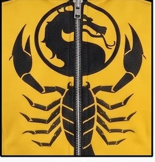 Mortal Kombat Scorpion Zip-Up Hoodie – Men’s Tactical Streetwear Jacket with Arm Armor & Dragon Logo - Image 4