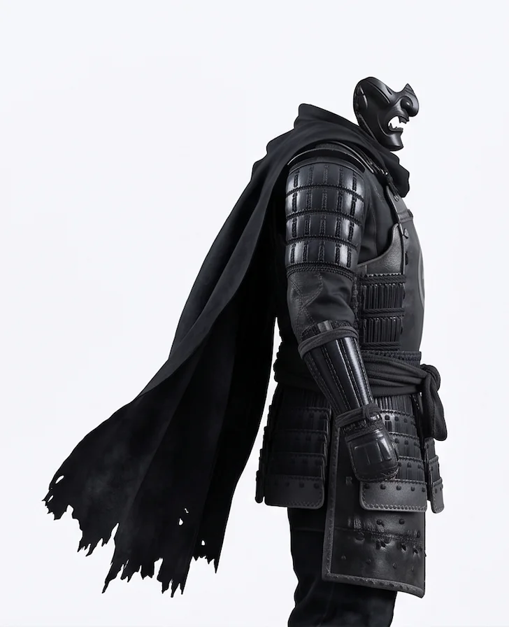 Men’s Ghost of Tsushima Jin Sakai Tactical Black Leather Jacket Costume - Image 5
