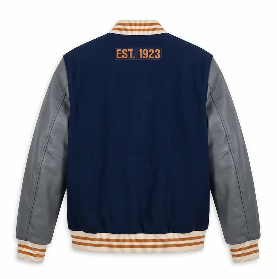Disney Studios Vintage Leather Varsity Jacket – Classic Mickey Mouse Wool & Genuine Leather Letterman - Image 3