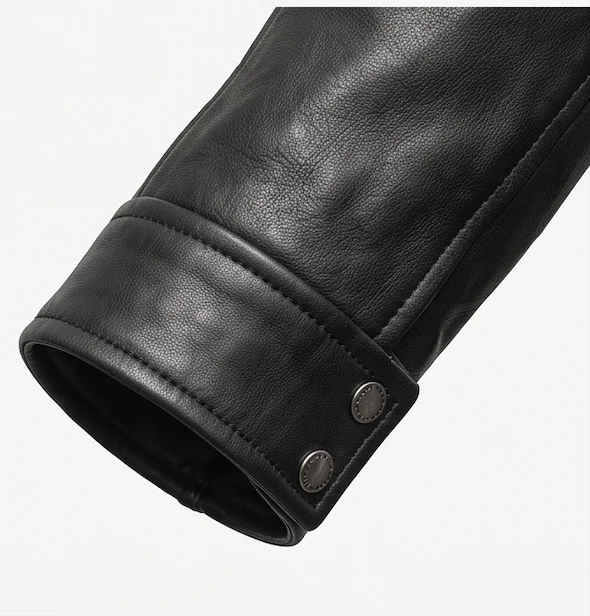 Women’s Cyberpunk Black Leather Trench Coat – Tactical High-Collar Long Coat - Image 4