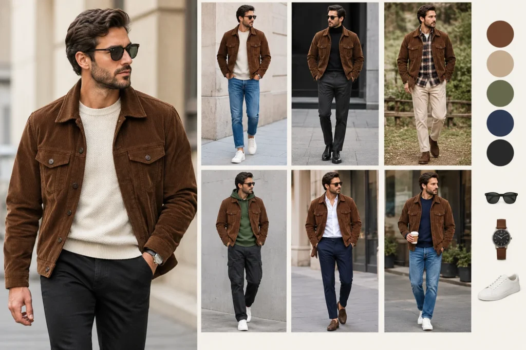 What to Wear With a Brown Corduroy Jacket: Men’s Outfit Ideas