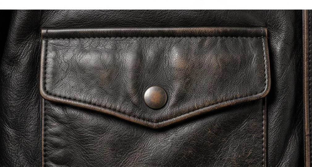 Men’s Black Horsehide Leather Flight Bomber Jacket - Image 2