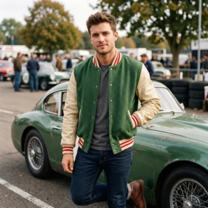Men’s Vintage Racing Varsity Jacket
