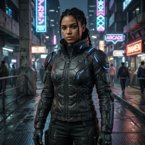 Women's Tactical Armored Leather Jacket