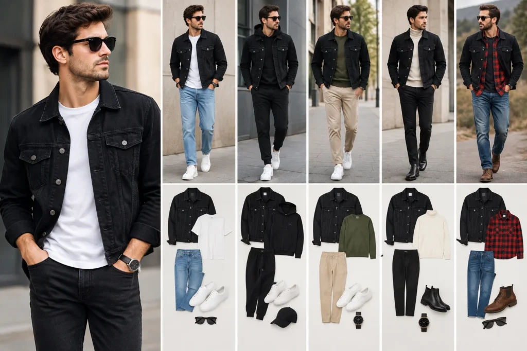 What to Wear With a Black Denim Jacket?