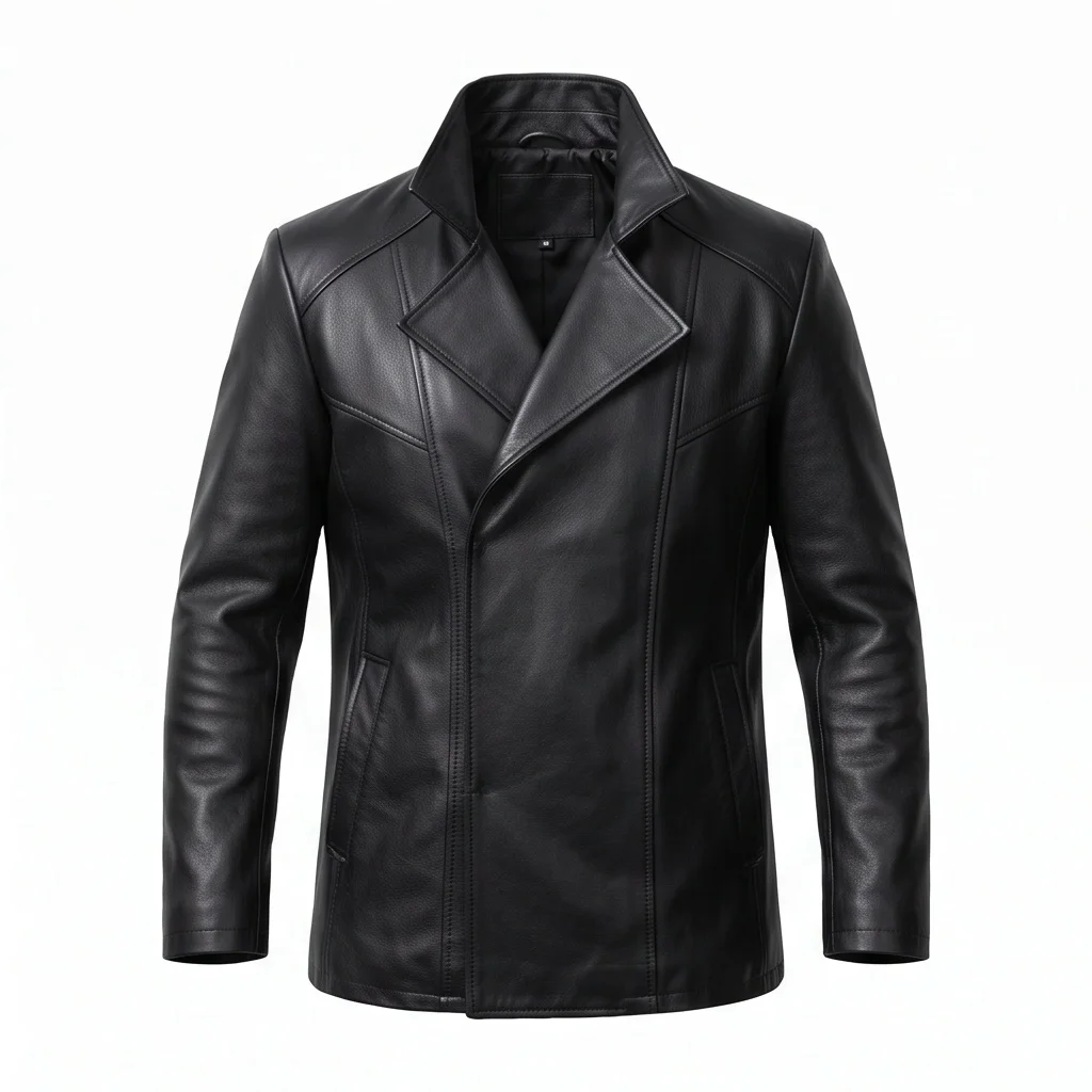 Blade Runner 2049 Officer K Inspired Black Leather Jacket - Image 2