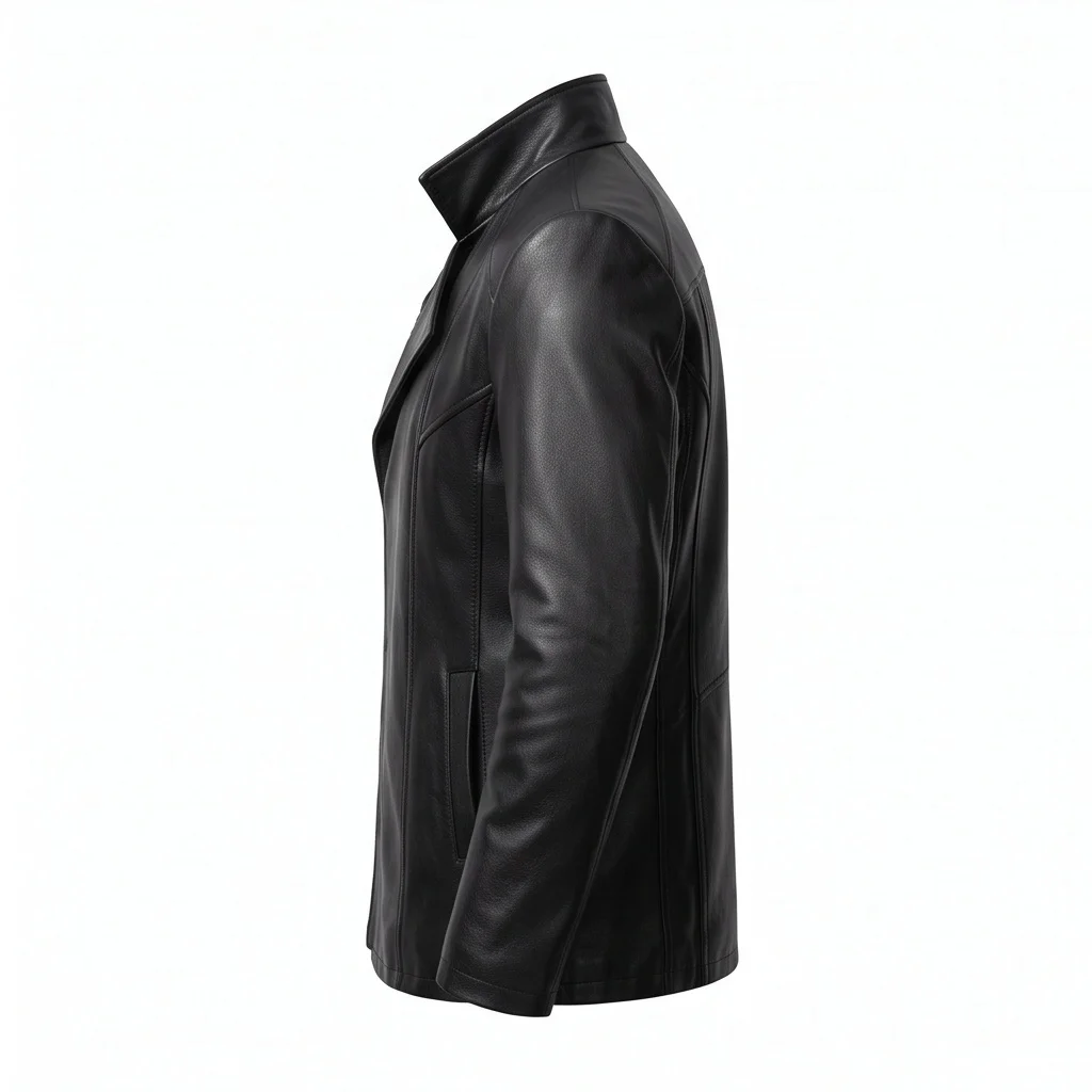Blade Runner 2049 Officer K Inspired Black Leather Jacket - Image 4