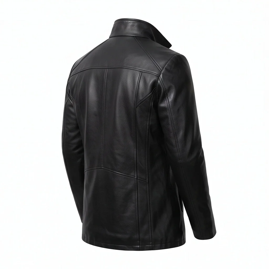 Blade Runner 2049 Officer K Inspired Black Leather Jacket - Image 5