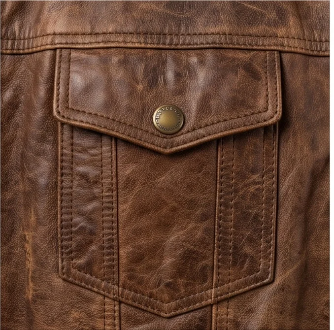 Once Upon a Time in Hollywood Cliff Booth Inspired Brown Leather Jacket - Image 8