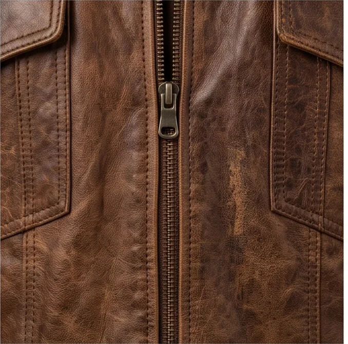 Once Upon a Time in Hollywood Cliff Booth Inspired Brown Leather Jacket - Image 7