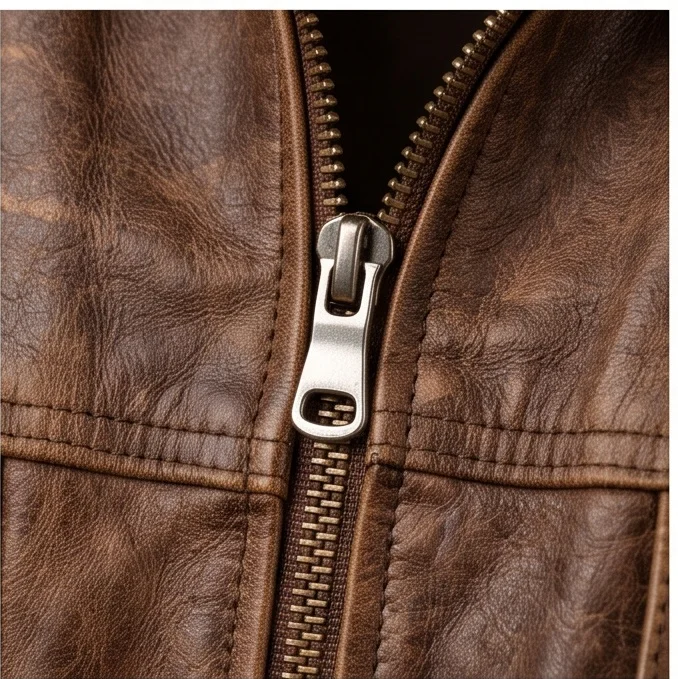 Once Upon a Time in Hollywood Cliff Booth Inspired Brown Leather Jacket - Image 4