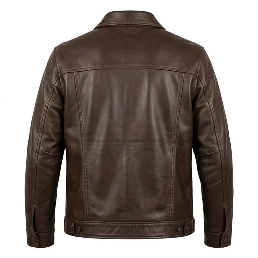 Yellowstone John Dutton Inspired Brown Leather Jacket - Image 4