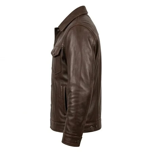 Yellowstone John Dutton Inspired Brown Leather Jacket - Image 2